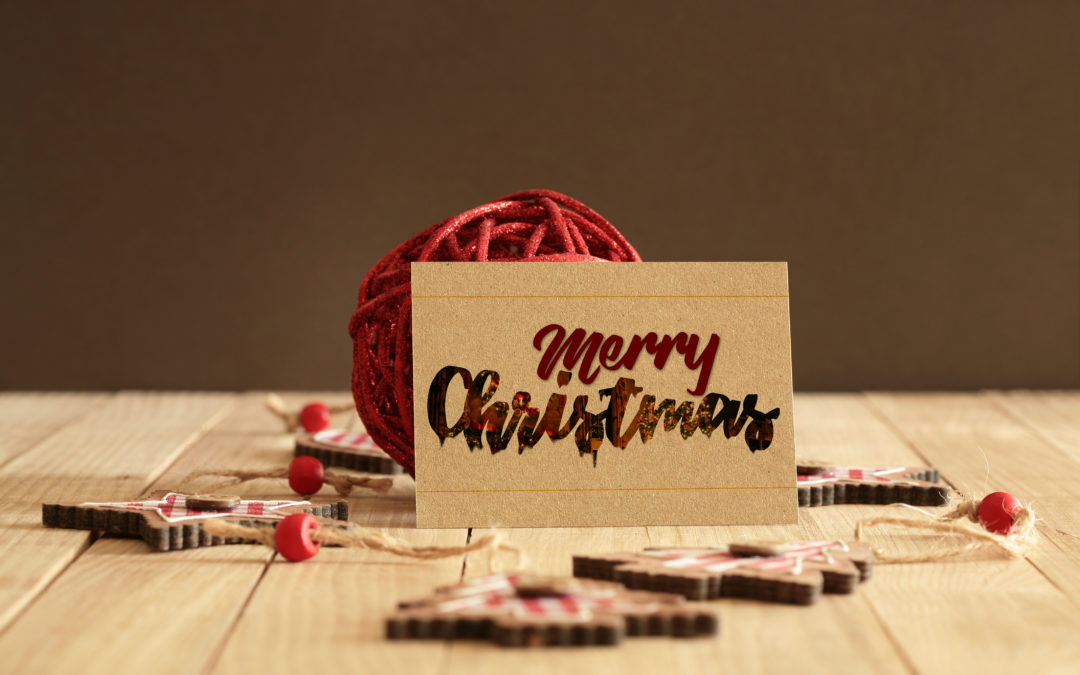 Travail typographique sur le thème de Noël