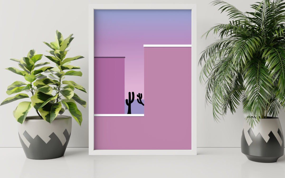 Paysage minimaliste inspiré d’une photo de Andria Darius Pancrazi